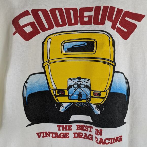 Vtg 1992 Drag Racing Mens L T-Shirt Autographed Pure Hell Larry Huff Goodguys - Picture 6 of 10
